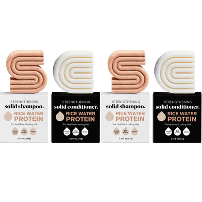 Shampooing et après-shampooing à l'eau de riz pour la croissance des cheveux